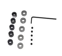 Spacnana Kit de Remplacement en Acier pour Roulement d'embout de Routeur, 5 Jeux de 1 2 Pouces OD 1 4 Pouces ID, Fentes à Géométrie Profonde, Boucliers Métalliques, Conception Montée en Bas pour