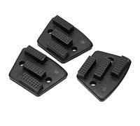 Spacnana Lot de 3 Disques de Meulage Diamant en Trapèze, 2 Trous | Segments de dents pointus en forme d\'éventail, préparation de surface en béton, meulage des bords, fonctionnement à faible