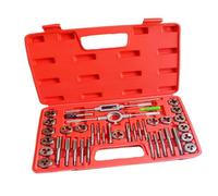 Spacnana M3-M12 Filetage et TARAUDAGE Metrique Kit avec Cle Anglaise | Livré avec 17 tarauds et filières, matériau en acier au carbone, mallette à outils pratique