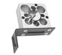 Spacnana Machine à Chevilles Rondes, Gabarit de Cheville Réglable en | Alliage D'aluminium CNC, Finition Anodisée, Bloc de Réglage Rotatif, Support à Angle Droit Stable, Comprend une Goupille et