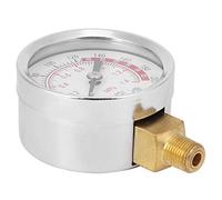 Spacnana Manomètre Indicateur de Pression 1,4 MPa 200 Psi 52 Mm Laiton Acier Inoxydable NPT Filetage 1/8" pour Machines Industrielles Système D'eau de Gaz de Pétrole