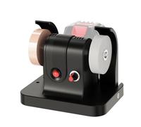 Spacnana Mini Meuleuse d'établi Mini Ponceuse Polisseuse sans Fil avec Construction en Cuivre ABS 100 W 7000r Contrôle de Vitesse en Continu 4 Patins Antidérapants pour Outils d'affûtage de