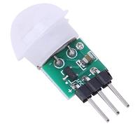 Spacnana Mini Module de Capteur de Mouvement Corporel Infrarouge DC 2,7-12 V PIR Détecteur Humain Contrôle Automatique avec Déclencheur Répétable Haute sensibilité pour Alarme de sécurité