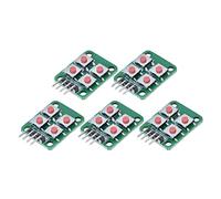 Spacnana Module de Clavier à 4 Touches, 5 Pièces, 2x2 Scan, Structure Compacte, Installation Facile pour la Modification de la Voiture, Commande du Moteur