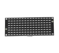 Spacnana Module de Contrôle Matriciel LED Panneau 8x16 avec Puce AIP1640 128 Perles LED Affichage de Communication I2C pour Panneau Publicitaire Mural écran DC3.3-5V