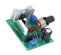 Spacnana Module Régulateur de Tension, 0-30V à 1,25-28V Réglable | Convertisseur LM317, panneau d\'affichage numérique, réglage à double potentiomètre, refroidissement du dissipateur