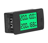 Spacnana Moniteur de Puissance DC 5-12V PZEM-025, Afficheur LCD Numérique Voltmètre Ampèremètre Consommation D'énergie 0-300V 0-200A avec Shunt intégré pour Armoire de Distribution