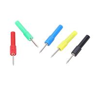 Spacnana Multimètre Pointe de Test Perçante, Lot de 2 Douille Banane 4mm | Kit de diagnostic de faisceau de câbles, 30 V CA-60 V CC 10 A, broches en laiton sans dénudage, poignées isolées PA, test