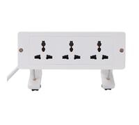 Spacnana Multiprise à Pince de Bureau 16A, 3 Prises, Cordon de 6 Pieds, | Prise de Courant pour Montage sur Bureau, Installation par Pince de Bord, Aucun Perçage Nécessaire, Matériau ABS Ignifuge,