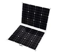 Spacnana Panneau Solaire Pliable 80W, DC 18V Panneau PET | Alimentation pour appareil hors réseau, efficacité de conversion de 20 %, charge d\'entretien de la batterie 18 V, film