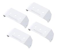 Spacnana Paquet de 4 Sangles de Descente Pluviale en Aluminium, Supports Cachés, Alliage D'aluminium Robuste, Trous Pré-percés, Conception de Montage Mural pour Descentes Pluviales de 2x3 (4PCS)