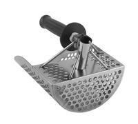 Spacnana Pelle à Sable en Acier Inoxydable, Pelle de Chasse au Trésor, Cuillère de Détection de Métal avec Trous Hexagonaux Soudés au pour la Recherche sous-Marine de Plage, Pièces de