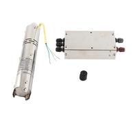 Spacnana Pompe à Vis Submersible Solaire DC 24 V avec Contrôleur MPPT pour Système de Pompage D'eau à Panneau Solaire, Moteur Automatique sans Balais en Acier Inoxydable, Large Tension 18 (NS242T-30)