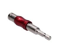 Spacnana Porte-embout Autobloquant, Extension, Pivot Multi-angle (argent | Tige hexagonale de 1/4 pouce, mandrin à dégagement rapide, rotation linéaire à 90 °, acier au chrome vanadium, pour