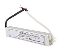 Spacnana Projecteur LED étanche, 20W DC12V IP67 | Hub d\'alimentation pour bande LED extérieure, tension constante 0-1,67 a, coupure de court-circuit et de surcharge,