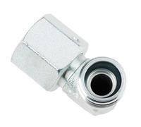 Spacnana Raccord d'extrémité de Tuyau Hydraulique M14x1,5 Din, Mâle à Femelle à 90 Degrés avec Construction en Acier allié, pour Petits Systèmes de Pelle