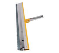 Spacnana Raclette de Sol Crantée de 22 Pouces, Lame Dentelée en Acier à Haute Teneur en Carbone de 0,2 Pouces avec Base en Métal galvanisé pour Ciment Auto-nivelant