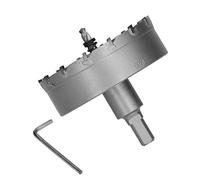 Spacnana Scie Cloche à Dents en Carbure, Coupe-trou à Pointe en Carbure, Foret TCT de 42 Mm pour Plaque Métallique en Acier Inoxydable, Matériau en pour Aluminium, Fer, Cuivre, Pièces Moulées et
