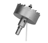 Spacnana Scie Cloche à Dents en Carbure, Coupe-trou à Pointe en Carbure, Foret TCT de 42 Mm pour Plaque Métallique en Acier Inoxydable, Matériau en pour Aluminium, Fer, Cuivre, Pièces Moulées et