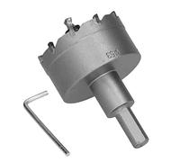 Spacnana Scie Cloche à Dents en Carbure, Coupe-trou à Pointe en Carbure, Foret TCT de 42 Mm pour Plaque Métallique en Acier Inoxydable, Matériau en pour Aluminium, Fer, Cuivre, Pièces Moulées et