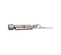 Spacnana Serrure de Porte Intérieure, Alliage de Zinc et Cuivre, 3 Clés | Remplacement d\'entrée à clé, mécanisme de culbuteur à 5 broches, boîtier poli antirouille, finition satinée, porte