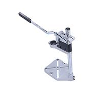 Spacnana Support de Perceuse Réglable, Pince de 38-42 Mm pour établi | Guide de perçage de précision, course de 60 mm, manchon de limite de sécurité, base crantée pour montage sur banc,