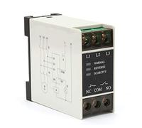 Spacnana TG30S Protecteur de Relais de Séquence triphasé 220-440V AC avec Perte de Phase Protection contre le Déséquilibre de Tension de Phase Inverse pour équipement de Pompe à Moteur