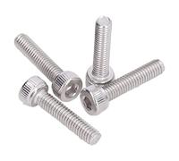 Spacnana Vis à Tête Cylindrique Hexagonale, Kit M4x0,7mm Acier zingué | Filetage métrique grossier, assortiment de fixations de 100 pièces, assemblage de pièces de machines, fixation et serrage