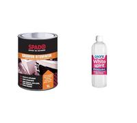 SPADO Goudron Bitumineux 1L & Onyx - White Spirit Désaromatisé - Solvant Diluant Peintures et Vernis - Produit Nettoyant Décapant Peinture - Fabrication Française - 1L