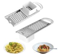 Spaetzle Maker 2pcs, Machine à nouilles Spaetzle en acier inoxydable avec poignée confortable Outil de presse à nouilles allemandes
