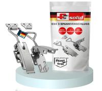 Spannschloss en acier inoxydable ESS3, lot de 2, réglable, avec système de verrouillage à levier
