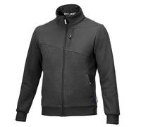 Sparco Veste Polaire Grit Fleece Full Zip - Tissu Polaire de 280 g/m² - Inserts déperlants - Design Ergonomique - Taille L - Gris