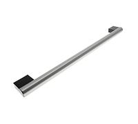 sparefixd Poignée de porte, argent et noir pour four Hotpoint