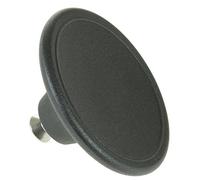 SPARES2GO Bouton de couvercle à grande poignée de 5,5 cm compatible avec Le Creuset casserole (noir)