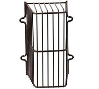 Spares2go Cage De Sécurité Universelle pour Caméra De Vidéosurveillance avec Revêtement en Plastique (Marron)