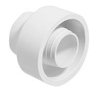 SPARES2GO Cône de chasse d'eau externe en caoutchouc blanc pour joint de cuvette flexible et extensible