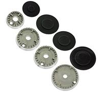 Spares2go Cuisinière À Gaz Brûleur Crown & Cap Kit pour Belling Four Cookers (Petit, Moyen x 2, Large)