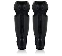 SPARES2GO Genouillères et protège-tibias pour débroussailleuse/tondeuse à gazon (taille unique, noir)