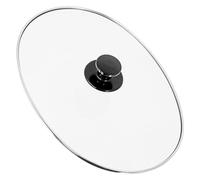 SPARES2GO Grand couvercle ovale en verre et poignée à bouton compatible avec les mijoteuses Russell Hobbs (250 mm x 330 mm)