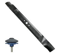 Spares2go Lame pour tondeuse à gazon Stiga Combi 1066H 1066HQ Tornado 1066 H 65 cm + aiguiseur
