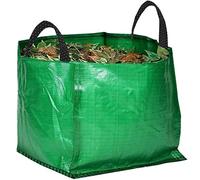 SPARES2GO Lot de 1 sac à déchets de jardin très résistant et réutilisable - 120 litres - Vert