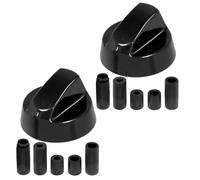 Spares2go Lot de 2 boutons de réglages universels pour foyer à gaz, presse à pantalon et accumulateur de chaleur, Noirs