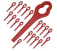 SPARES2GO Lot de 20 lames en plastique compatibles avec coupe-bordures sans fil ALDI Ferrex 20 V 40 V