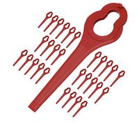 SPARES2GO Lot de 30 lames en plastique compatibles avec coupe-bordures sans fil ALDI Ferrex 20 V 40 V
