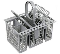 Spares2go Panier à couverts avec poignée et couvercle pour Whirlpool lave-vaisselle (portes pliantes, poignée amovible)