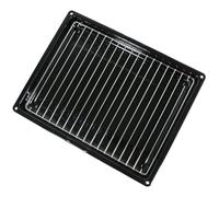 SPARES2GO Petite plaque à rôtir pour four de loisirs + support de grille (355 mm x 280 mm)