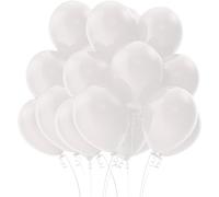 SPARKLERS CLUB Ballon de Baudruche couleur - Lot de 100 Ballons 26cm en Latex 100% BIODÉGRADABLES - Idéal pour évènement, Mariage, Anniversaire, Baptème, Facile à Gonfler (Transparent)
