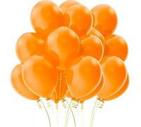 SPARKLERS CLUB Ballon de Baudruche couleur - Lot de 100 Ballons 26cm en Latex 100% BIODÉGRADABLES - Idéal pour évènement, Mariage, Anniversaire, Baptème, Facile à Gonfler (Orange)