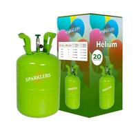 Sparklers Club Bouteille Hélium Jetable 0,17 M³ Acier 20 Ballons France