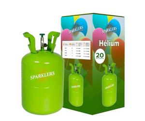 Sparklers Club Bouteille Hélium Jetable 0,17 M³ Acier 20 Ballons France